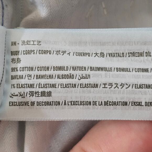 Abercrombie & Fitch Curve Love Ultra High Rise Ankle Straight Jean Washed Black - Picture 11 of 11